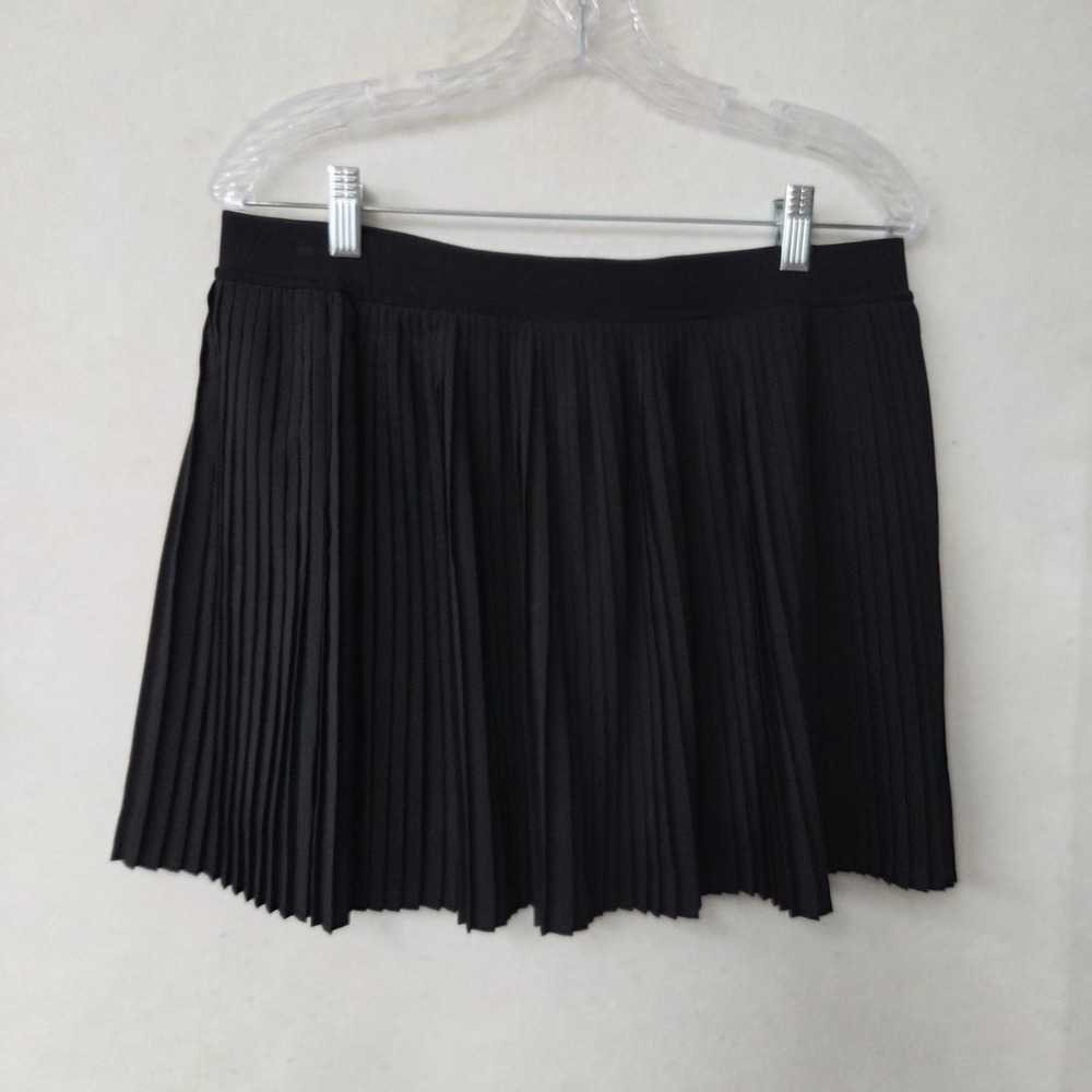 Trendy Queen Black Pleated Tennis Skort Athletic Mini Skirt XL‎ Pickleball